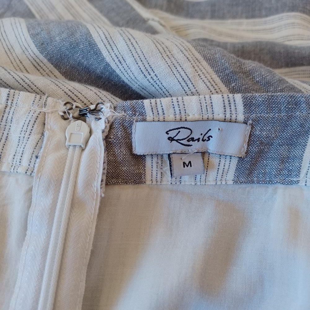 Rails Jumpsuit Harper Striped Wide Leg Cropped Size Medium - Picture 4 of 13